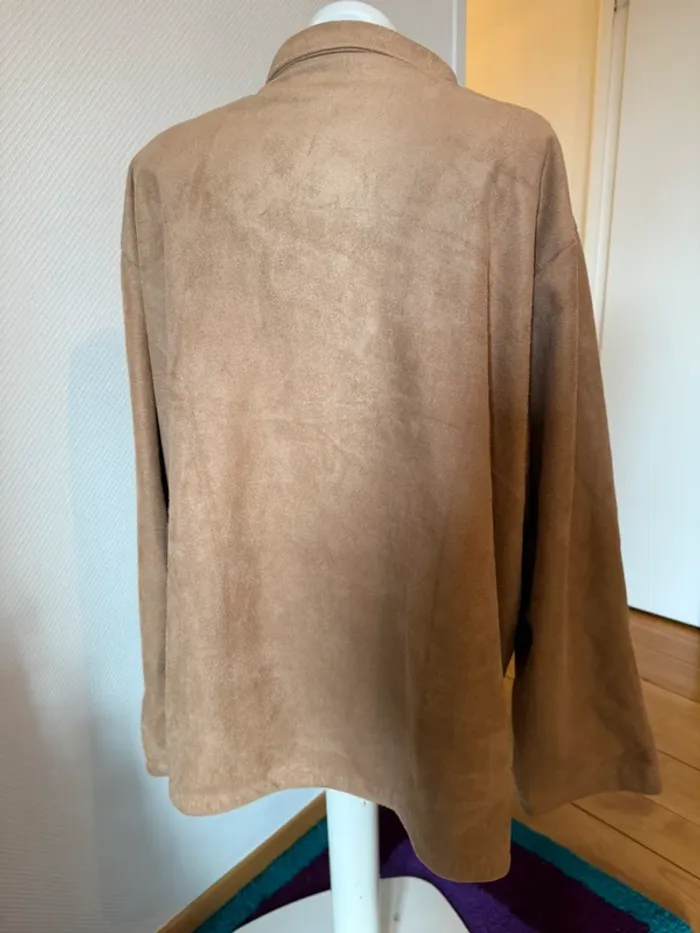 Veste grande taille en suédine vintage en très bon état taille 54 - photo numéro 7