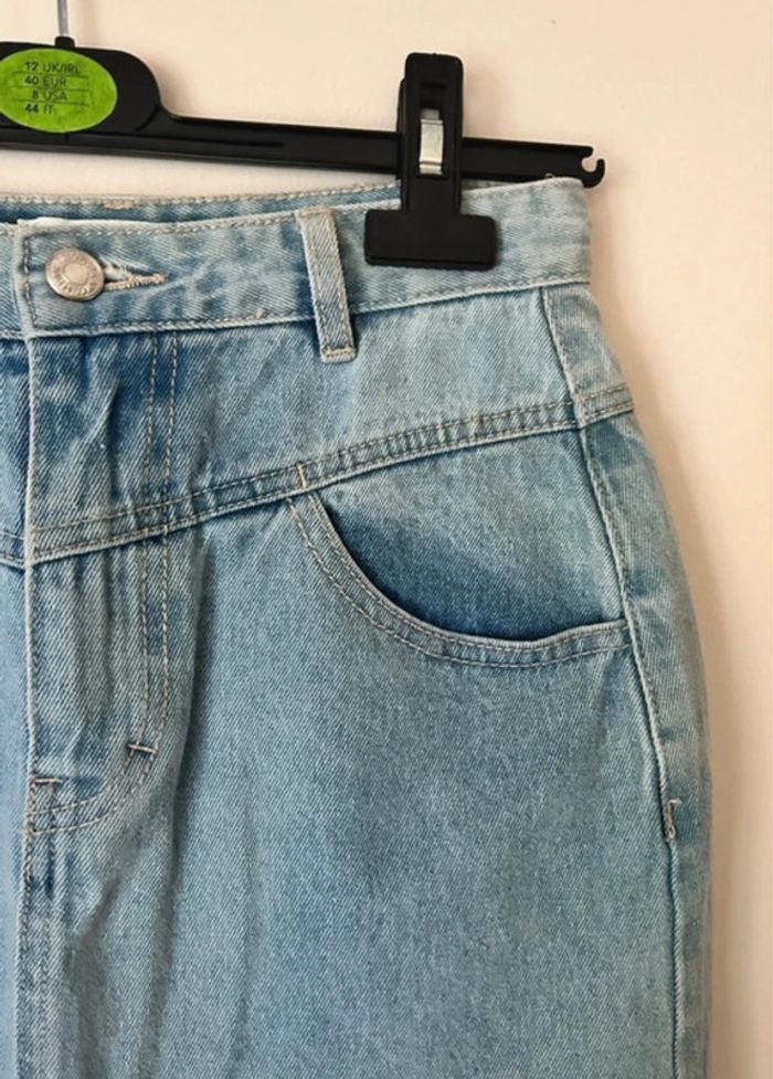 Jupe en jean, bleue, Pull & Bear - photo numéro 3