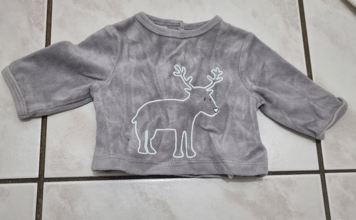 pull polaire gris garcon verbaudet taille 1 mois