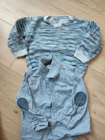 Lot pull et chemise 24 mois