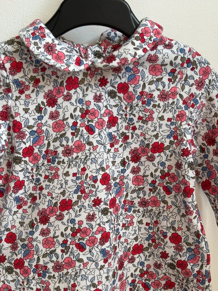Ensemble fleuri rouge 6 mois - photo numéro 3
