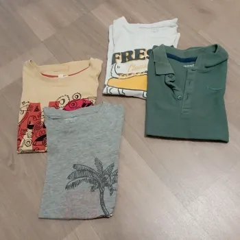 Lot de 4 t-shirts MC 8 ans