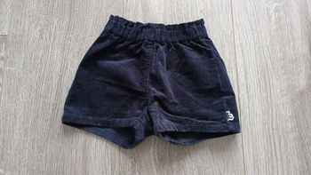 Short en velours 12 mois