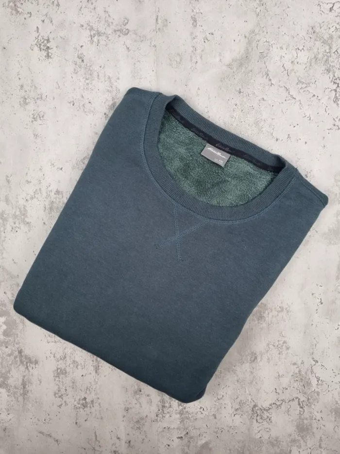 Sweat Eddie Bauer vert bouteille – Taille XXL Hommes (mesures en photos)
