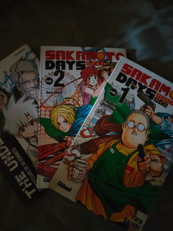 Lot Manga Sakamoto days 1 et 2 plus the undertakers fossoyeur de revenants 1