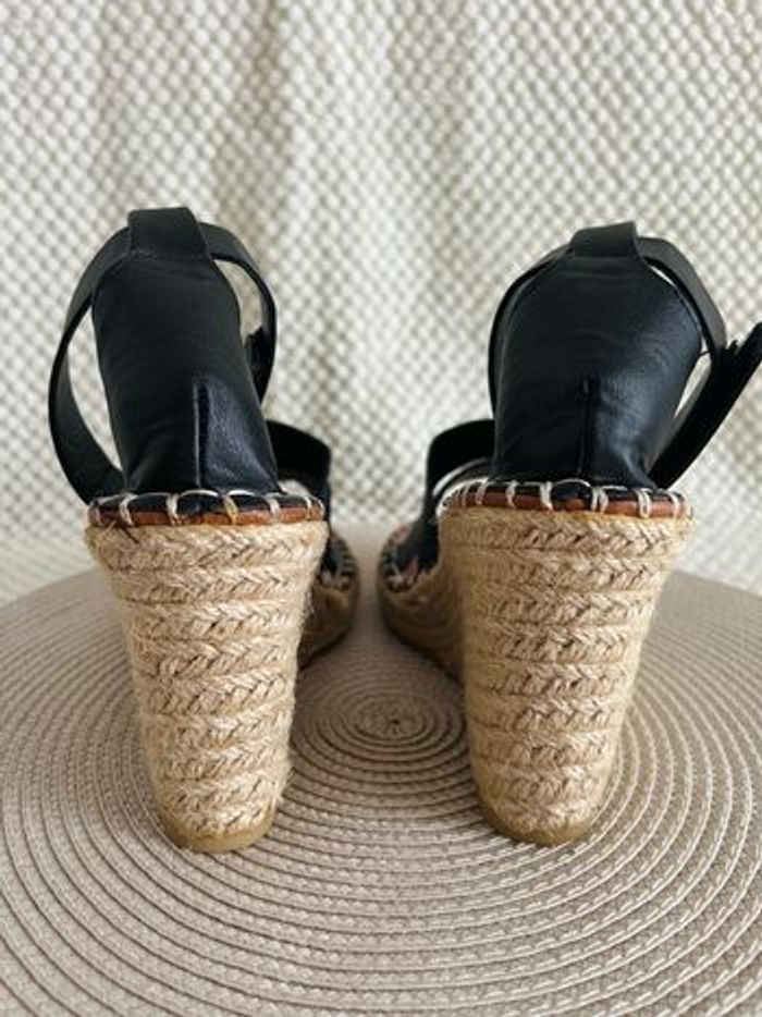 Chaussures compensées noires taille 38 Moa - photo numéro 3