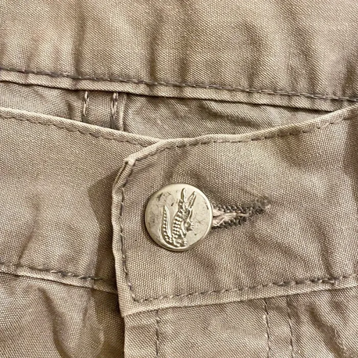 Lacoste Pantalon Urban Style Homme Gris Taupe Exclusif Menswear Vintage (Taille 46) - photo numéro 6