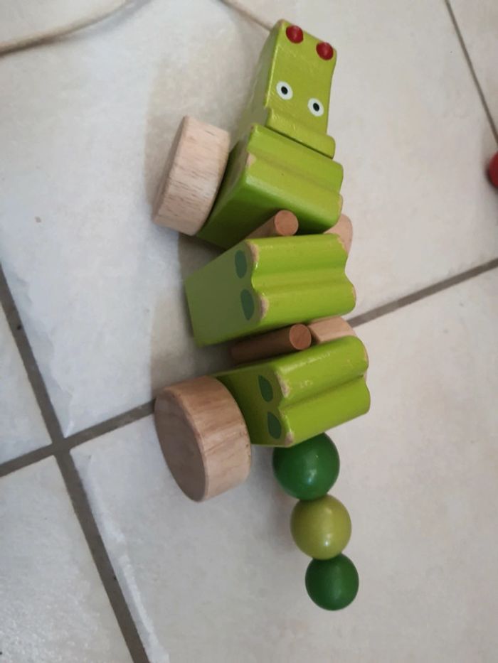 Jouet crocodile bois