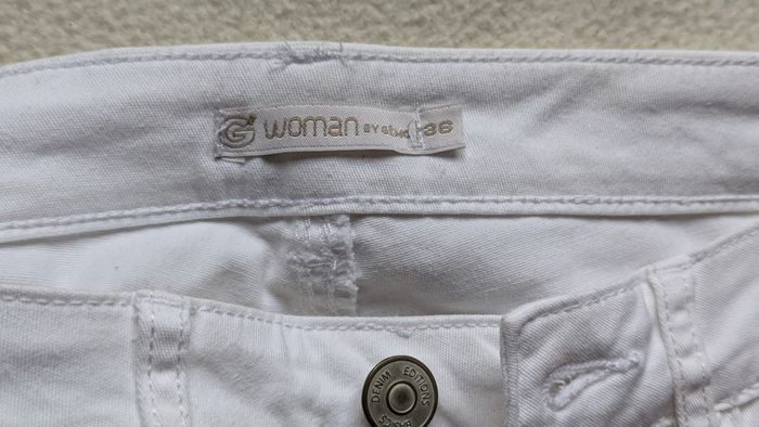 Jean blanc femme Gémo 36 - photo numéro 3