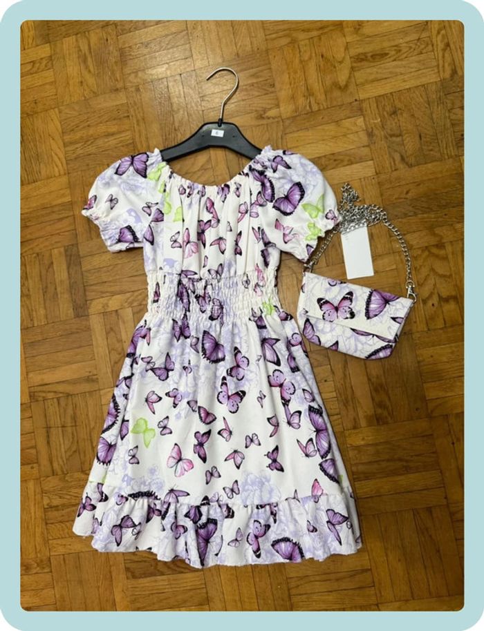 Robe à papillons violets - photo numéro 3