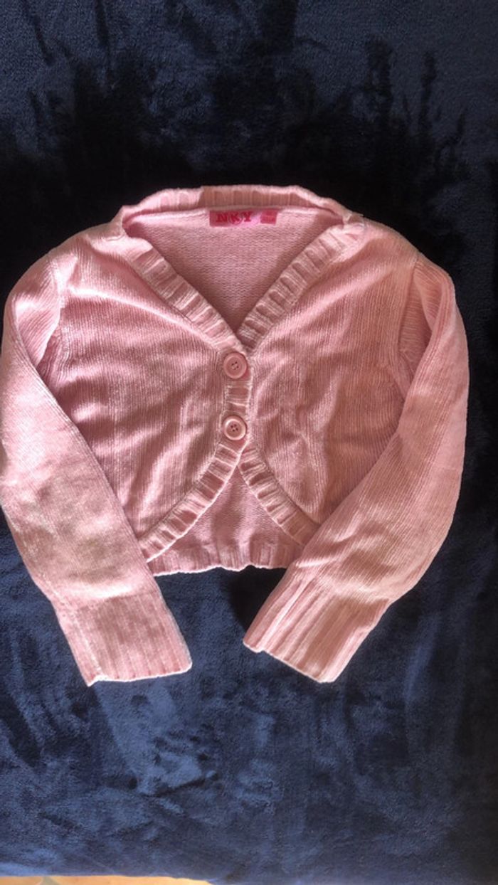 Gilet en laine type boléro 8 ans