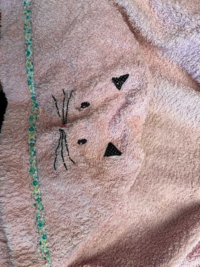 Peignoir rose chat - photo numéro 3