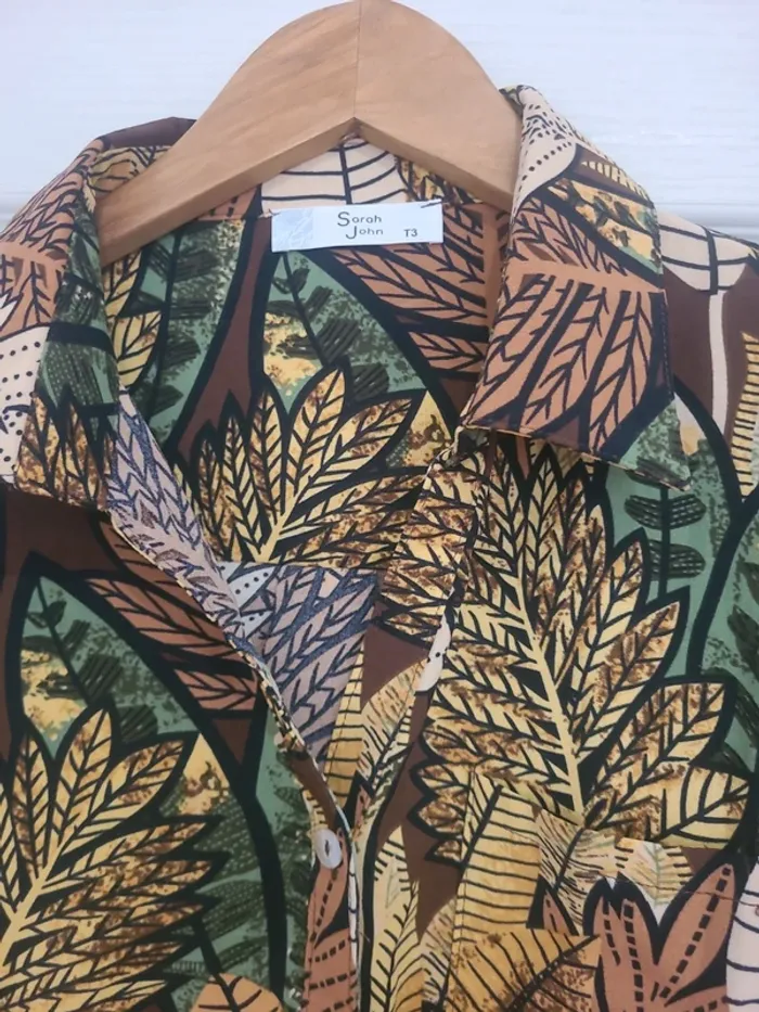 Magnifique blouse feuillage - photo numéro 3