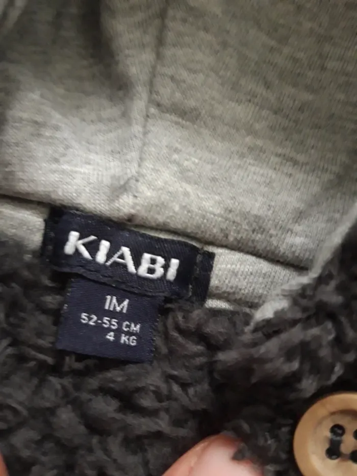 Veste à enfiler avec capuche 1 mois - photo numéro 5