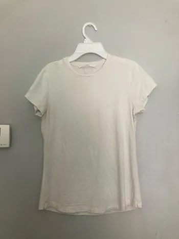 t-shirt blanc stretch Lanius – Taille 34 marque éthique haut de gamme