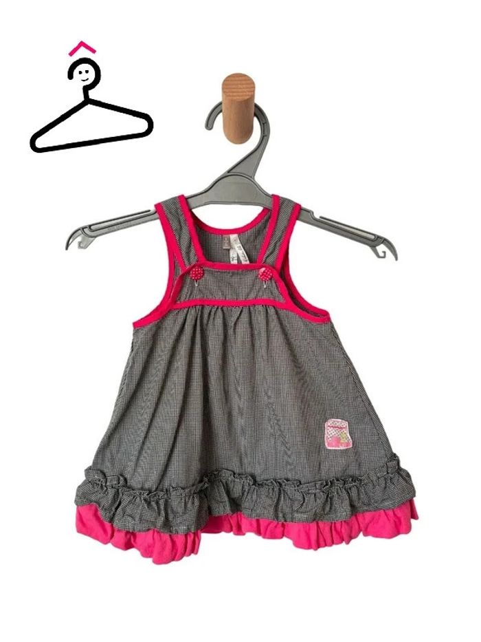 LOT de 3 robes d'été à bretelles - bébé fille 3 mois - photo numéro 2