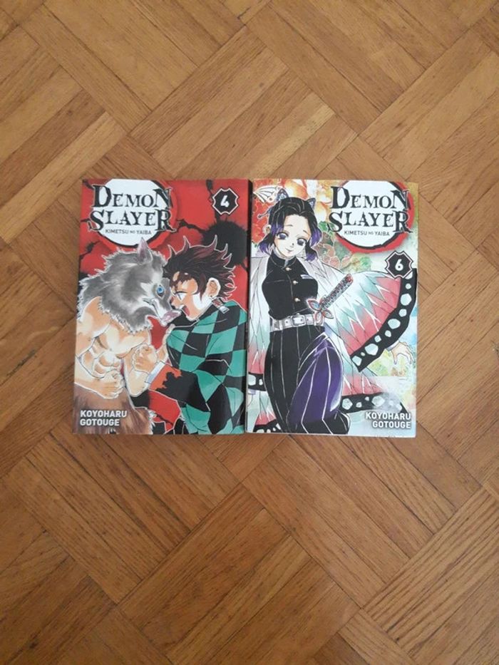 Lot 2 manga démon slayeur 4 et 6