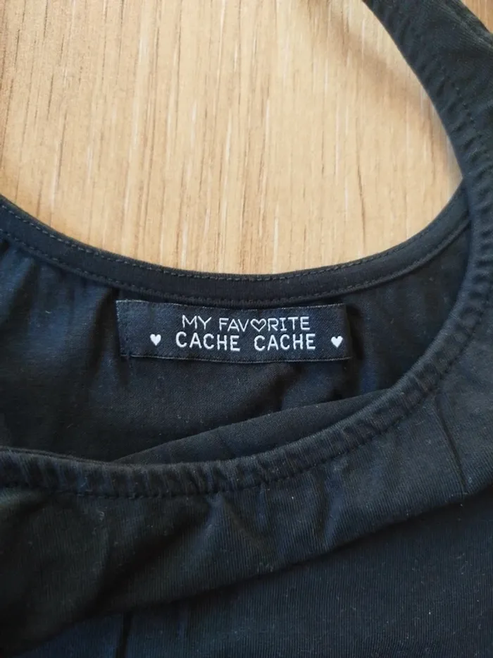 Robe noire courte neuve cache cache - photo numéro 4