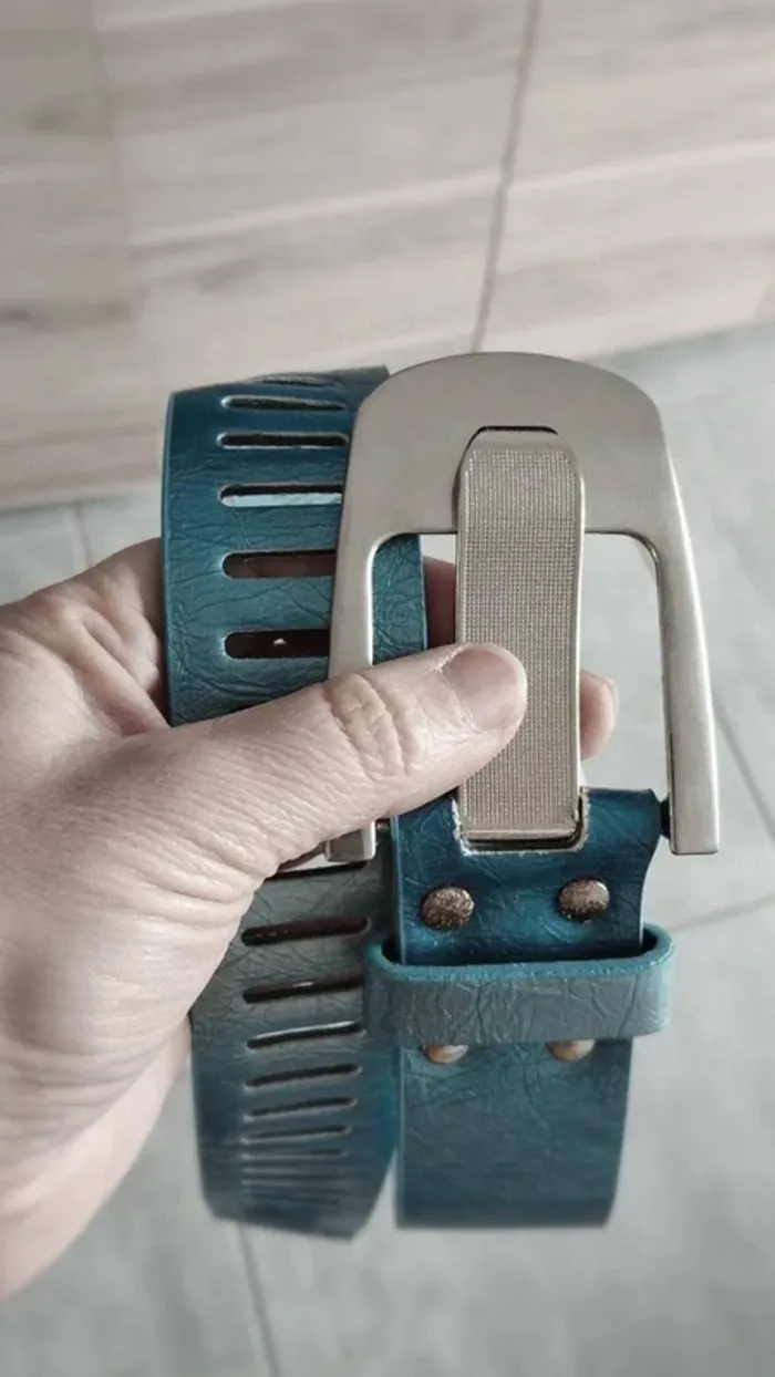 Ceinture deux nuances de bleu 95 cm - photo numéro 7