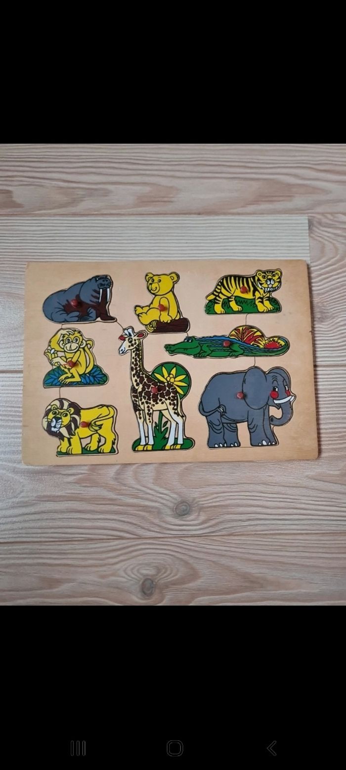 Puzzle en bois Les animaux sauvages