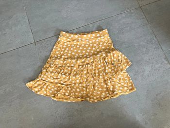 Jupe estivale 10 ans jaune fleurs