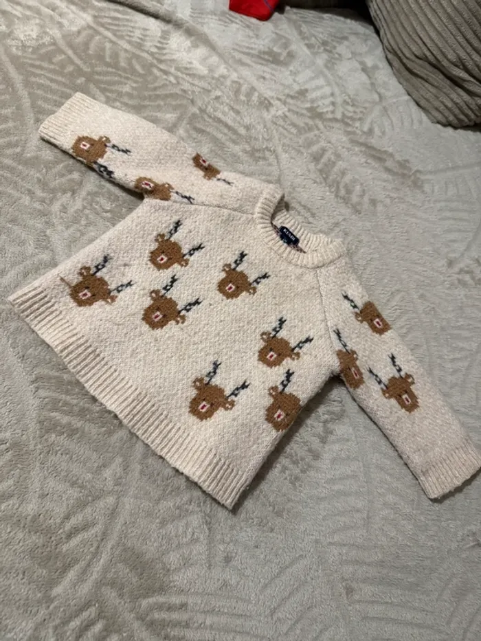 Pull bébé garçon motif rennes – KIABI – 6 mois - photo numéro 3