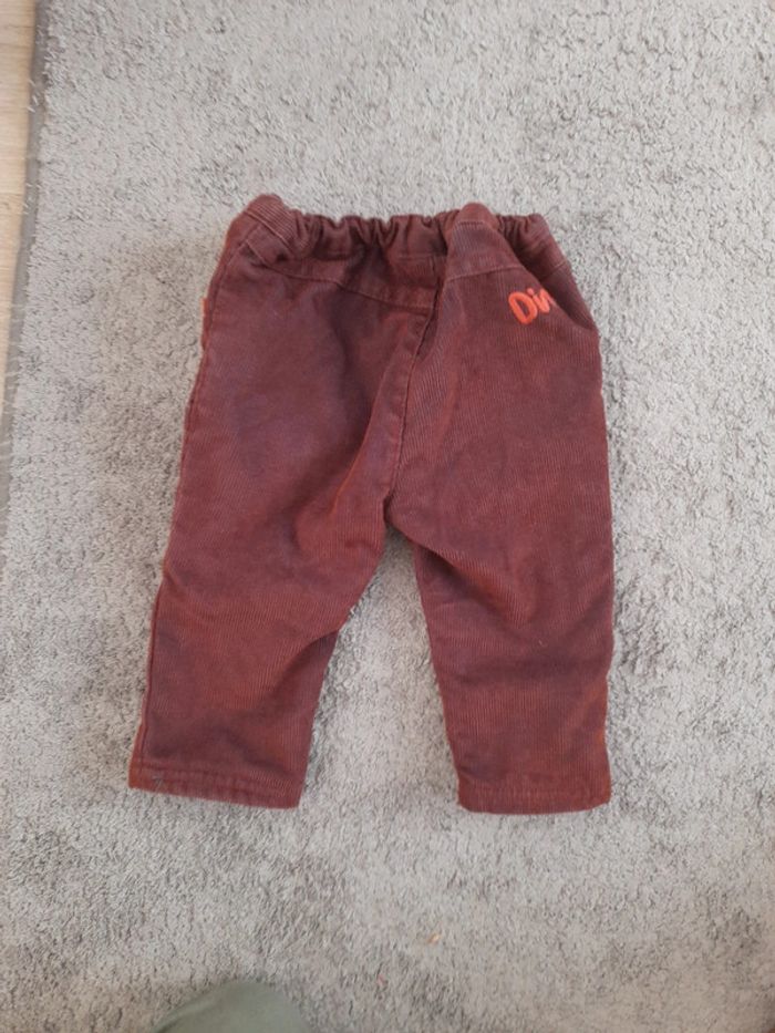 Pantalon velours chaud 9 mois - photo numéro 2