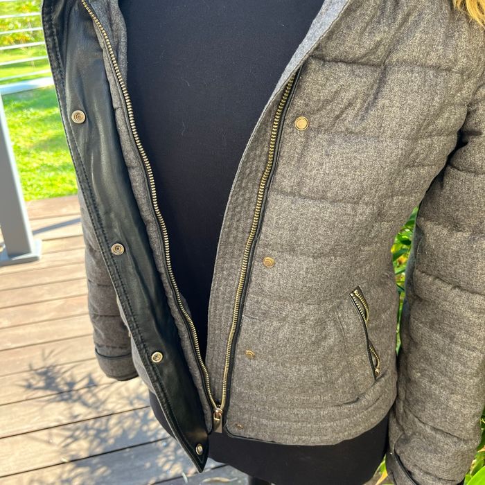 Blouson  gris capuche amovible taille 36 - photo numéro 2