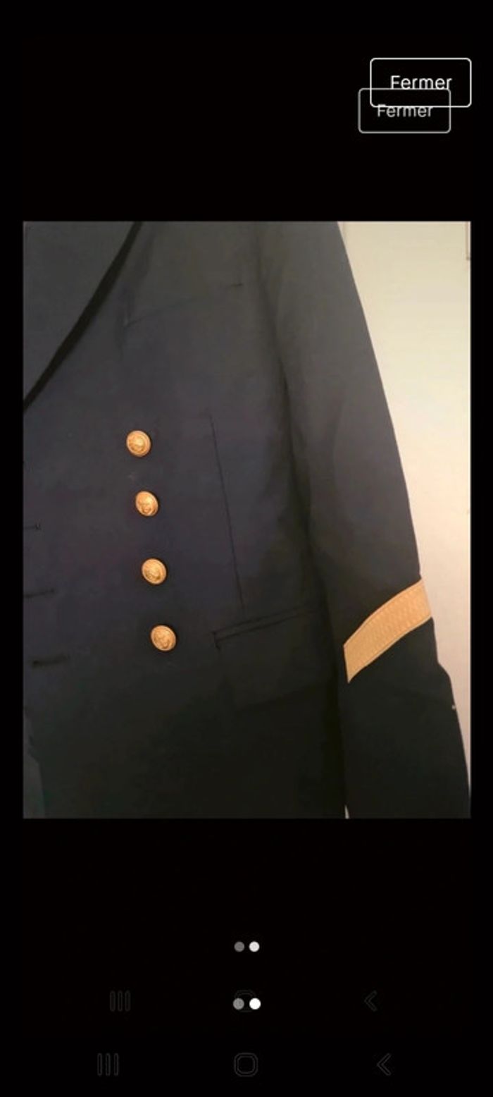 Veste vintage militaire marine - photo numéro 2