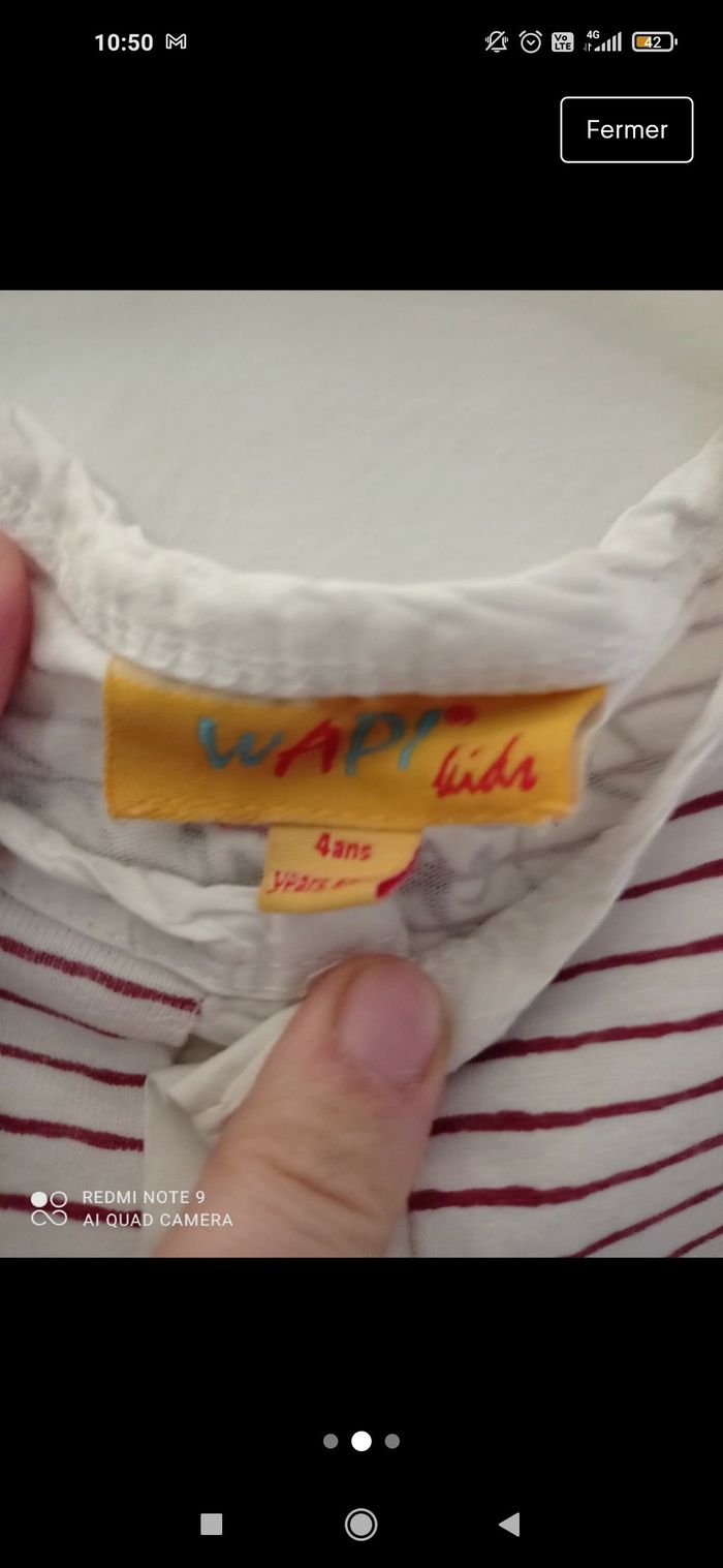T-shirt wapi kids 4 ans - photo numéro 2