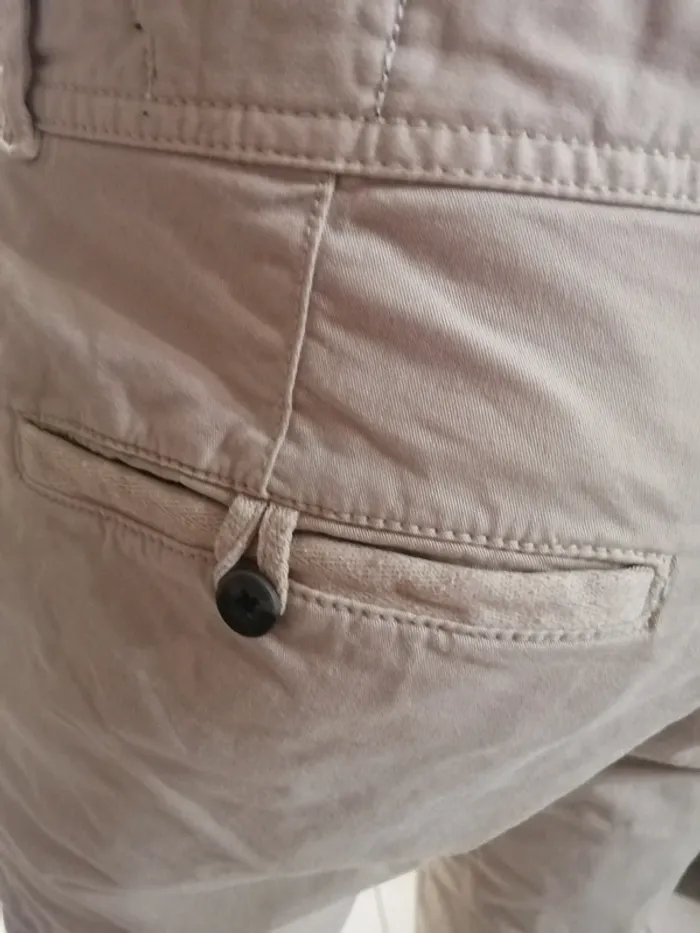 Chino pantalon beige Bizzbee taille 38 - photo numéro 2