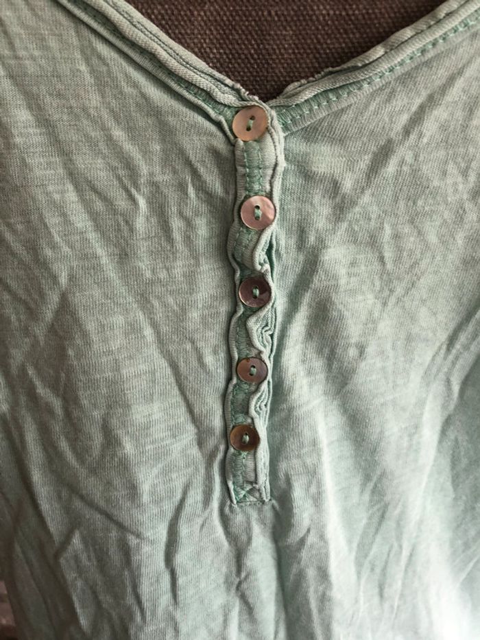 T-shirt vert d'eau 40 Mim - photo numéro 2