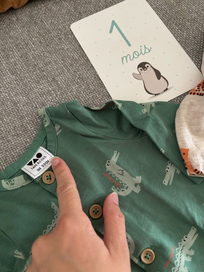 Lot pyjama sans pied 1 mois - photo numéro 3
