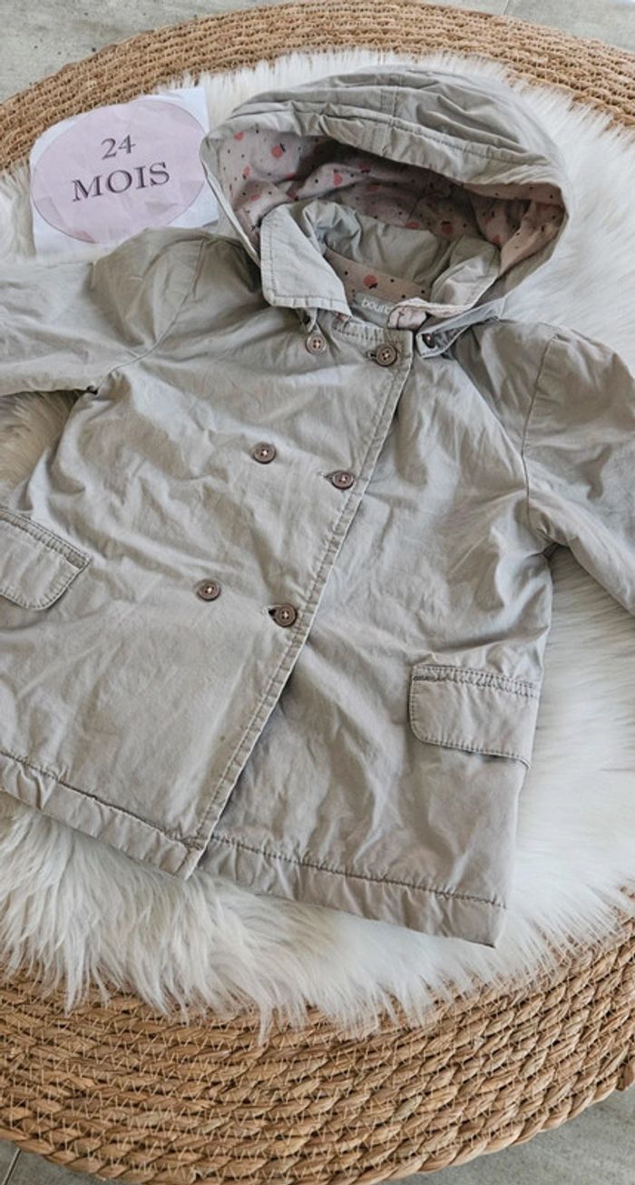 Trench gris 2 ans fille printemps - photo numéro 2