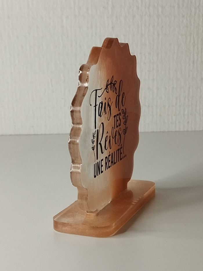 Fait main ornement bureau coiffeuse couvre tasse en résine abr026 - photo numéro 2