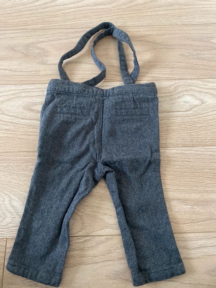 Pantalon à bretelles tape à l’œil 12 mois neuf - photo numéro 4