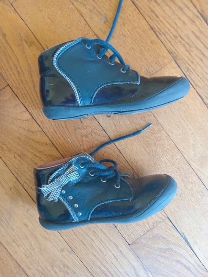 Lot 3 bottines cuir fille pointure 22 Shoopom / FR/ Aster - photo numéro 17