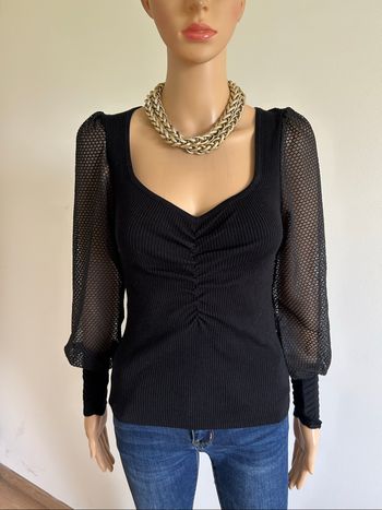 Pull noir neuf à manches longues Morgan taille XS (valeur 45€)