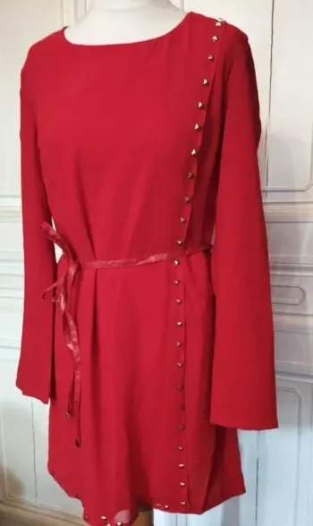 101 Idées Robe Cocktail Pan Ceinturée TM/L