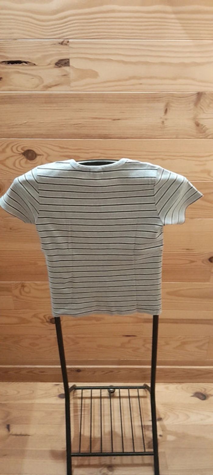 T shirt rayé 100% coton T 38/40 - photo numéro 2