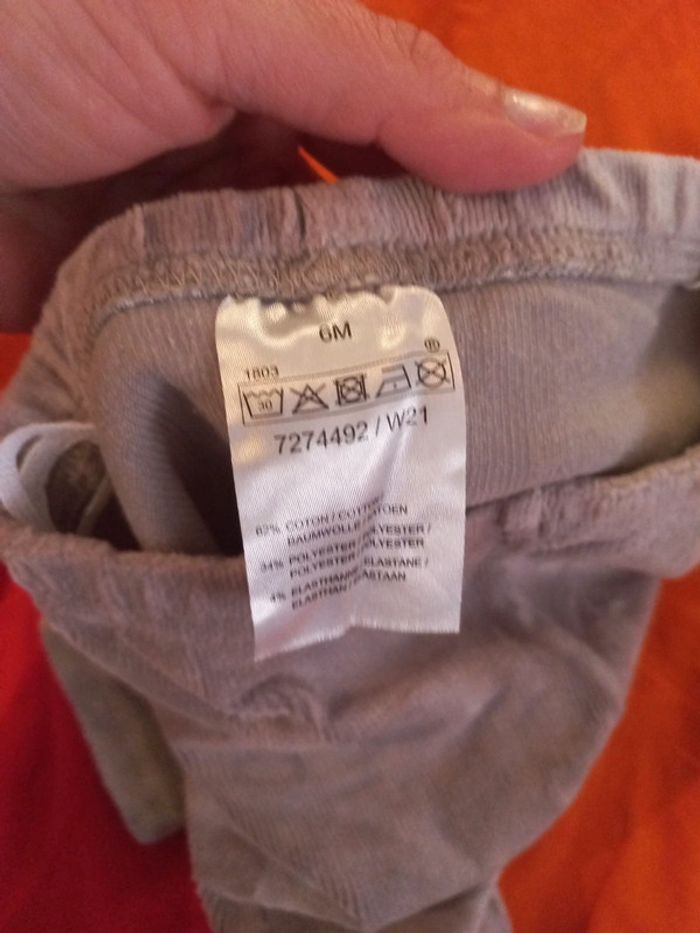 Joli bas mixte type velours doux gris souris 6 mois - photo numéro 4