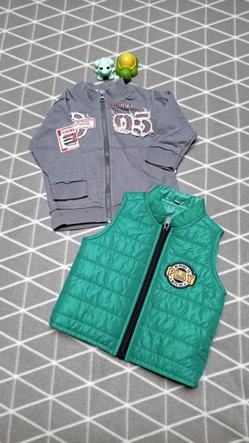 🦁Lot 2 vestes légères, 12 mois