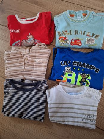 Lot Tee-shirts manches courtes 3 mois garçon