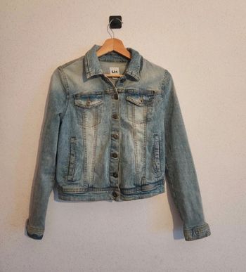 Veste en jean bleu clair – Denim coton stretch – Taille M – Très bon état