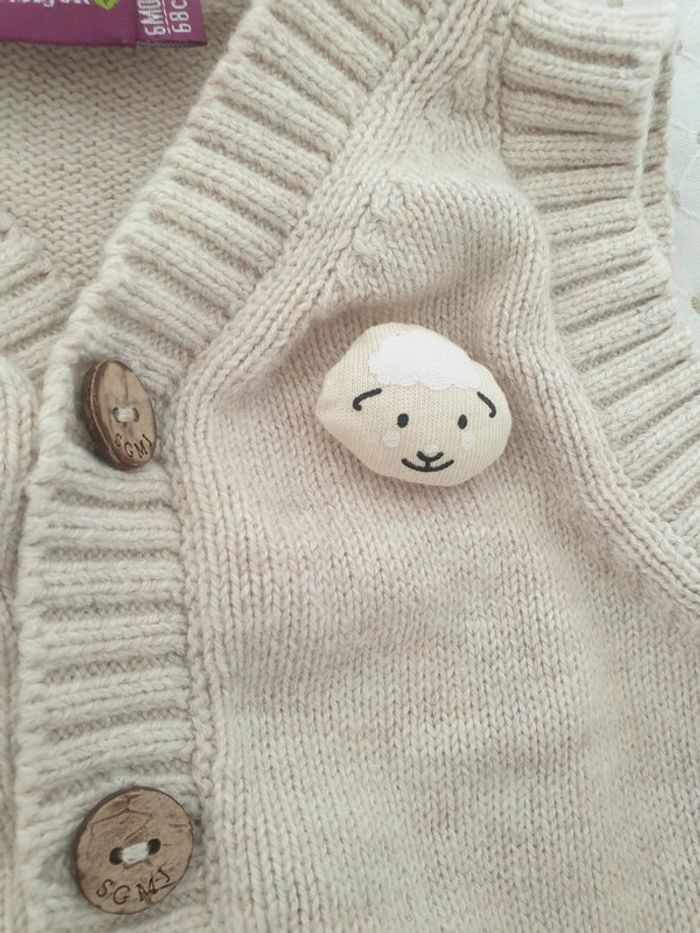 Gilet sans manches bebe garcon 6 mois - photo numéro 3