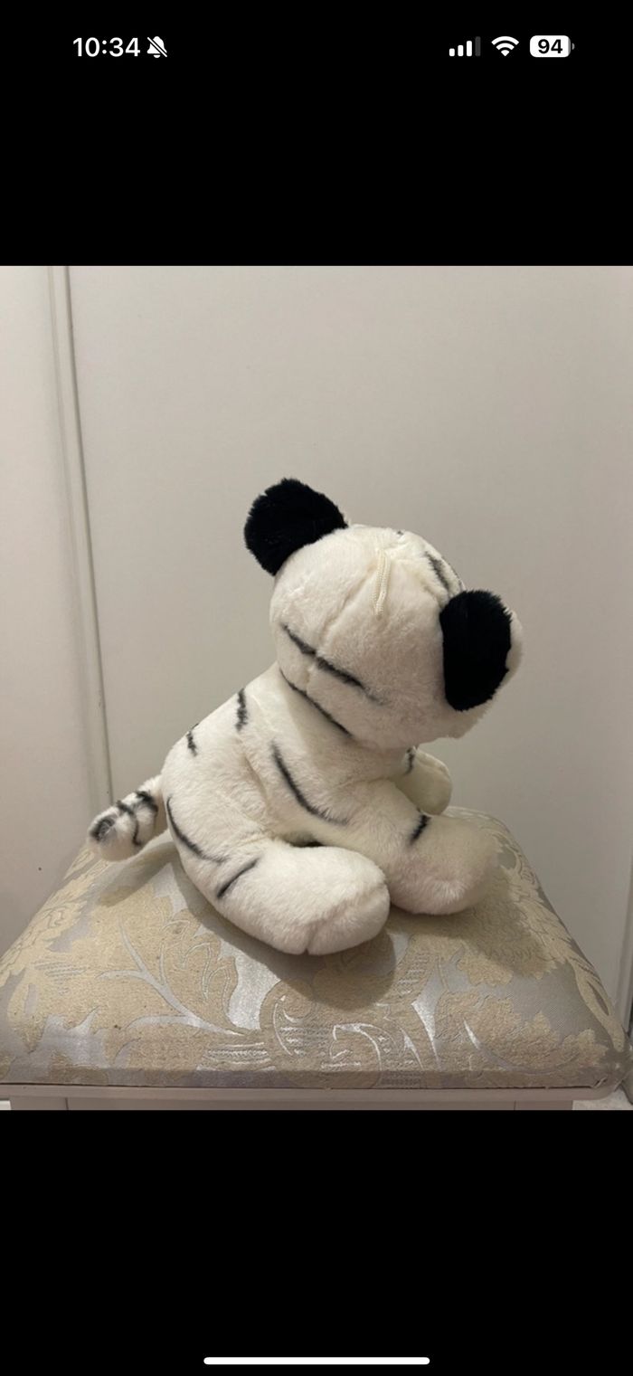 Peluche ty tigre blanc - photo numéro 3