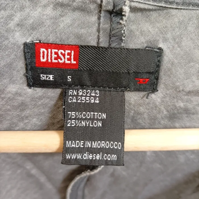 Robe grise Diesel à manches évasées taille S coupe féminine et détails lacés A1553 - photo numéro 5