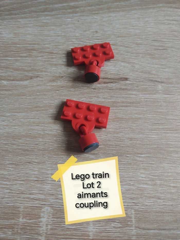 Lego train lot 2 aimants coupling