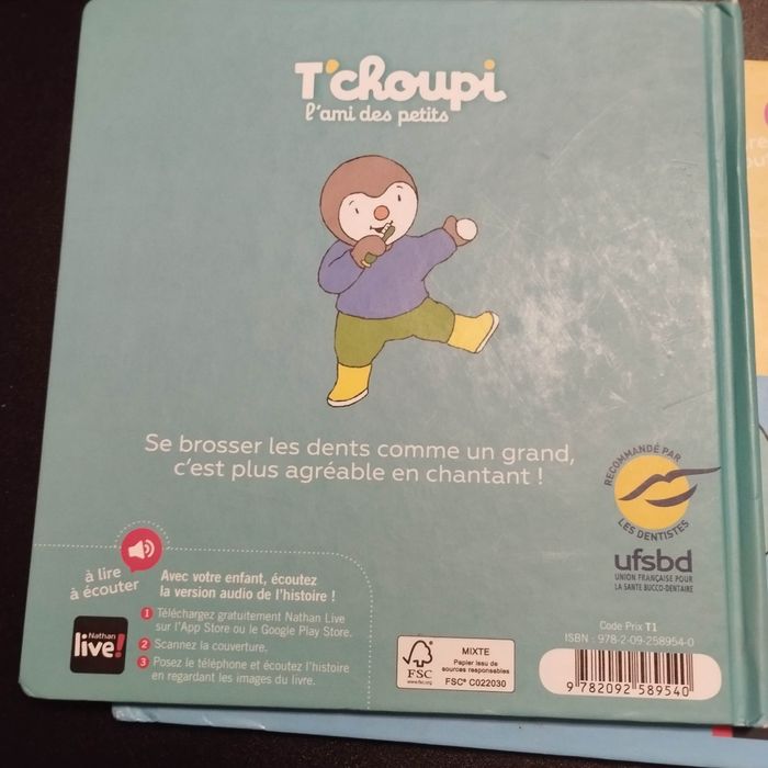 Livres Nathan enfants T'choupi lot de 4 - photo numéro 7
