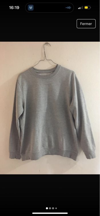sweat gris femme